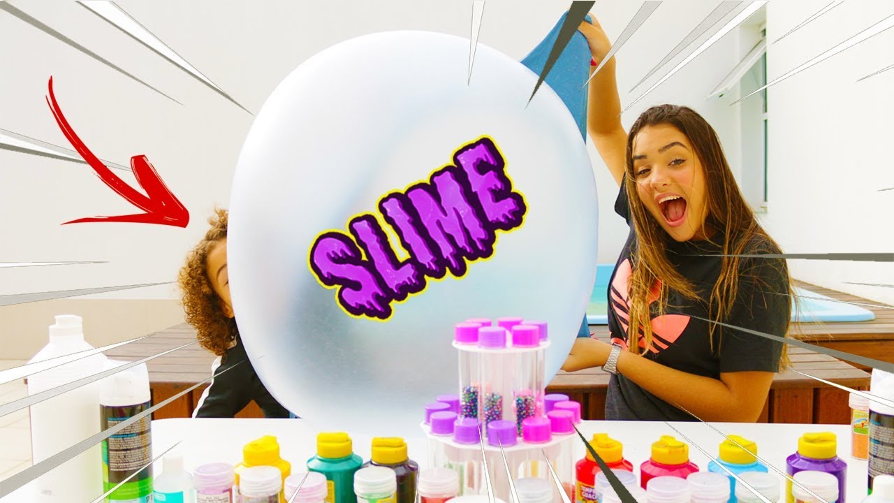 DESAFIO DA ROLETA MISTERIOSA DE SLIME (Mystery Wheel Of Slime Challenge)