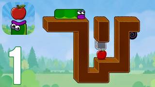 Apple Worm - Gameplay Walkthrough Part 1 - Levels 1 - 20 (ios,Android) screenshot 4