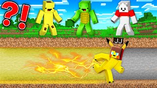 Pikachu Pokemon Speedrunner Vs Hunters  Jj Vs Mikey Carrie In Minecraft Maizen