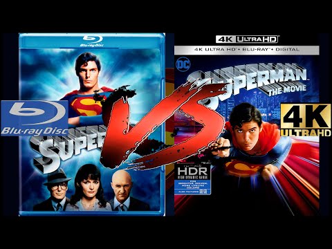 SUPERMAN THE MOVIE (1978) 4K ULTRA HD VS BLURAY COMPARISON