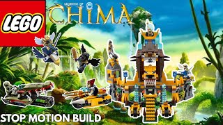 Lego chima lion chi Temple stop motion build and unboxing!!