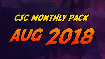 CSC Monthly Pack - August 2018: 80s RELEASE (DOWNLOAD IN DESCRIPTION)