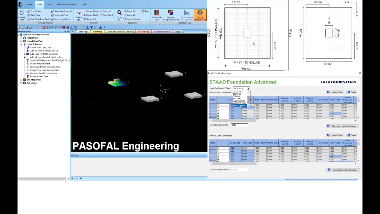 Isolated Footing Design According to Euro Code 2 (EC2) in STAAD Foundation Advanced_From A to Z