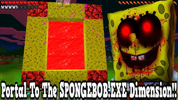 Minecraft Pe - Portal To The SPONGEBOB.EXE Dimension - Mcpe Portal To The SPONGEBOB.EXE!!!