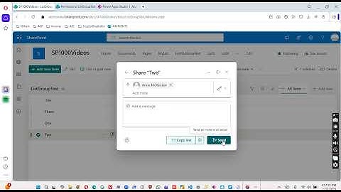 Lesson692 - App with Item Access - Power Apps 1000 Videos