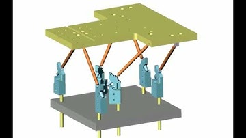 Hexapod with Passive Stuts and Flexures,  by www.hexapods.net