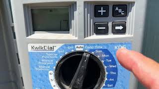 How to Program the Irritrol KwikDial Irrigation Controller