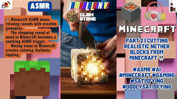 #ASMR👂 #MINECRAFT🎮 Cutting ✂️ Realistic Nether Blocks 💀 Pt2 #ai #satisfying #gaming🕹️ #VIRAL #tiktok