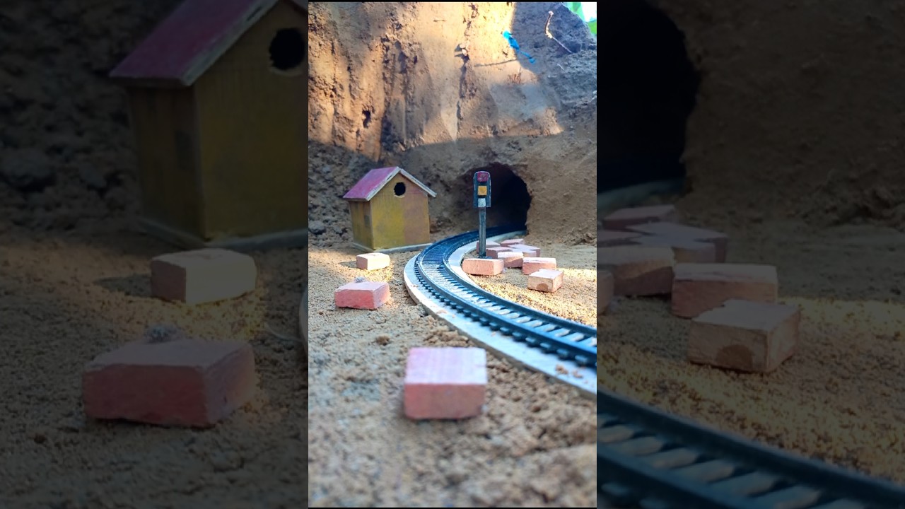 Тоннель в процессе строительства — кирпичи еще на пути до прибытия поезда |