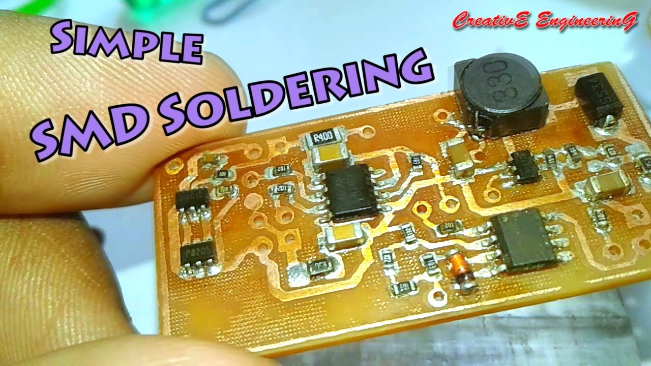 SMD Soldering Using SMD Rework Station soldering smd mustwatch diy