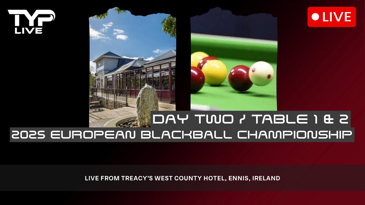 Table 1 | 2025 EBA European Blackball Championships | Day Two | Ennis, Ireland