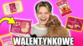 TESTUJĘ WALENTYNKOWE SŁODYCZE 😱💖 | Dominik Rupiński