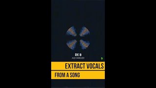 Extract acapella/vocals from any song in ONE CLICK ! Soniq #Shorts