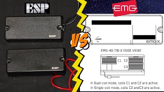 Stock ESP pickups VS EMG 40PCSX5-RC and 40TWX-RC