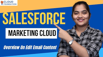 Overview On Edit email Content in Salesforce Marketing Cloud | SFMC Tutorial | CloudFoundation