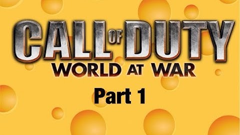 Call of Duty  World at War custom zombies cheese cube unlimited part 1