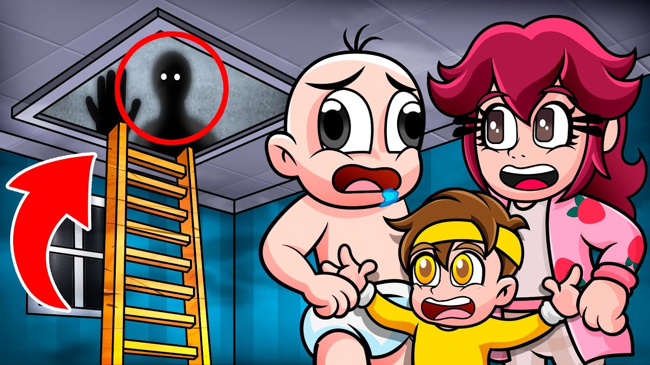 Un EXTRAÑO Vive en Mi ÁTICO en Minecraft 😱 👀 BEBÉ NOOB en MINECRAFT