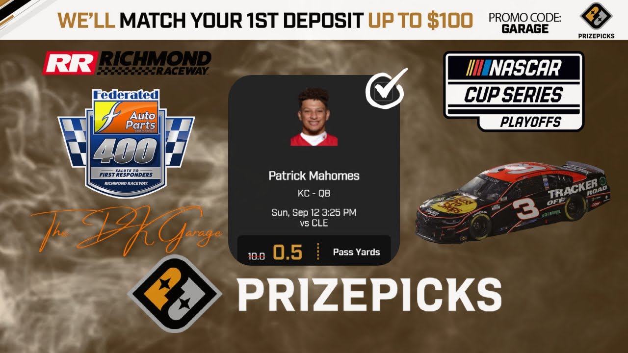 PrizePicks | Patrick Mahomes + NASCAR Richmond Top Drivers | The DK Garage