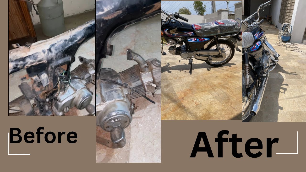 Honda cd restoration#China bike coverted into Honda cd 70 2024.#bike ...