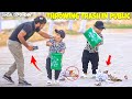 Throwing trash in public  social experiment