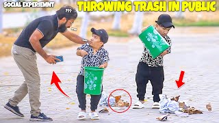 Throwing Trash in Public - Social Experiment
