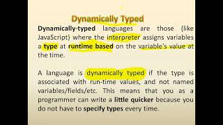#Python for beginners#Features of PYTHON language#DYNAMICALLY-typed Language