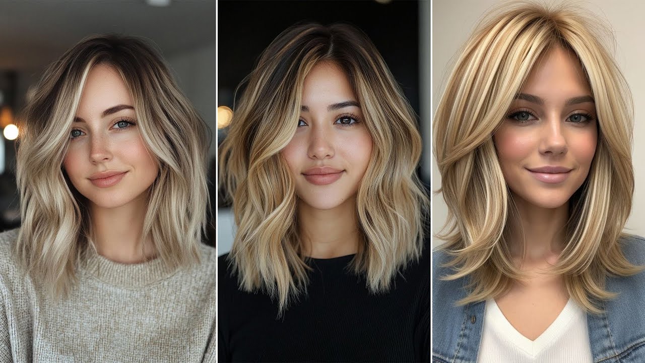 Shaggy Bob Shoulder Length Lob Haircut To Add Volume To Thin Hair Classic Feathered Bob - YouTube