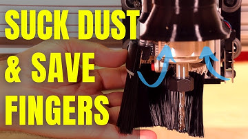 Simple 3D Printed Magnetic CNC Dust Shoe & Handy CNC