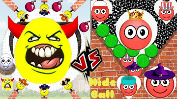 DRAW TO SMASH Vs HIDE BALL - All Levels New UPDATE Satisfying Double gameplay walkthrough ios #hide
