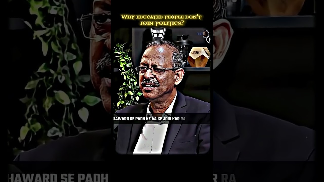 Why educated people don't join politics 😞😞 