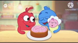 Sora Dr Seuss red fish blue fish pizza cake chicken nuggets cookie mix compilation