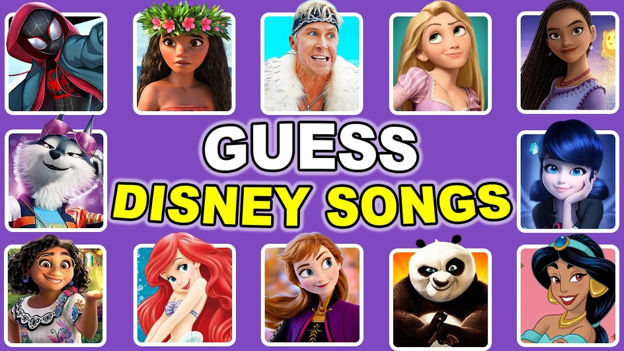 Guess Who's Singing 🎶 | Disney Song Quiz Challenge - YouTube