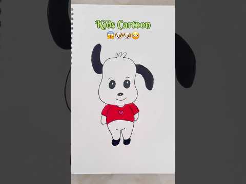 Kids Cartoon 😱 Puppy Art #cartoon #kidscartoon #kidsvideos #kidsdrawing #kids #shorts