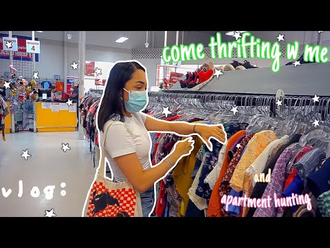 VLOG: come thrifting with me + apartment hunting!