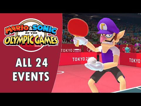 Mario Sonic At The Tokyo 2020 Olympic Games Waluigi All 24 Events