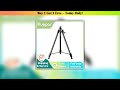 Slide Huepar 1.6M Laser Level Tripod Aluminum Flat Head Adjustable Height Tripod Stand with Handle•