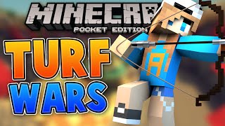 THERE WAS A HACKER!! - Mineplex PE Turf Wars - Minecraft PE (Pocket Edition)
