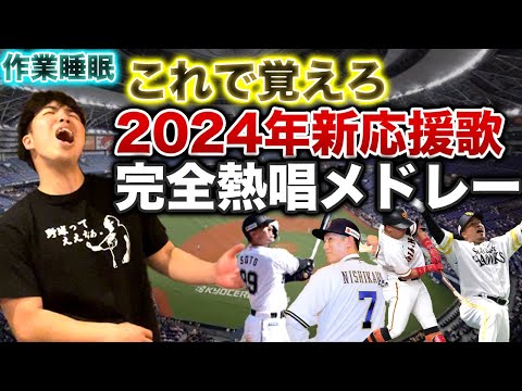 【作業・暗記・睡眠用】2024年プロ野球新応援歌メドレー