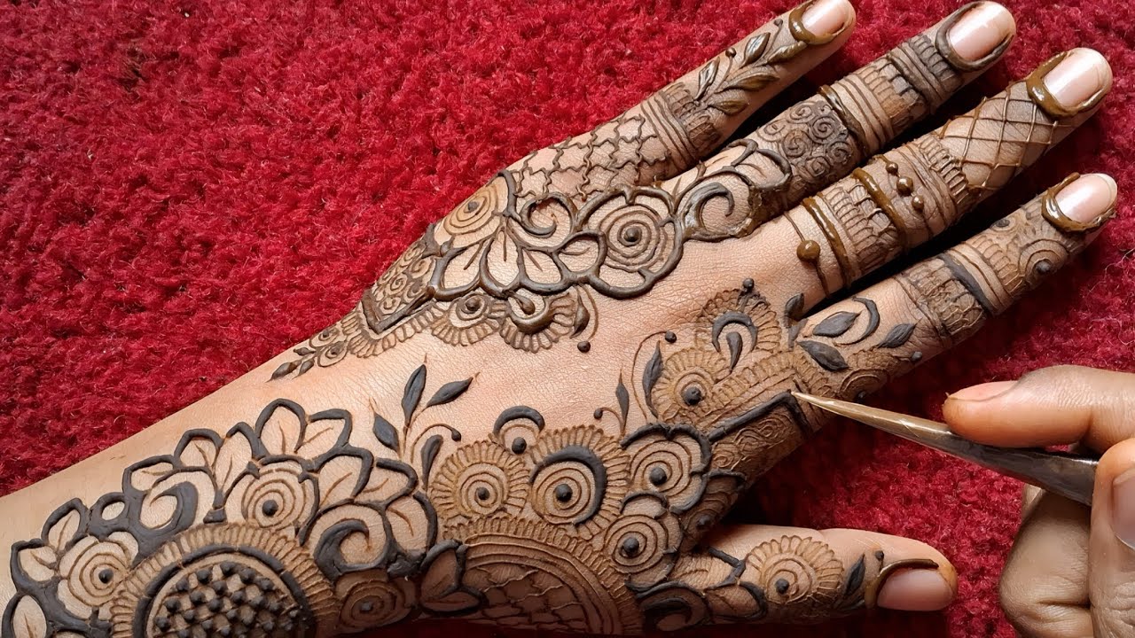 Easy Back Hand Mehndi Design | Simple Mehndi Design | Back Mehndi Design