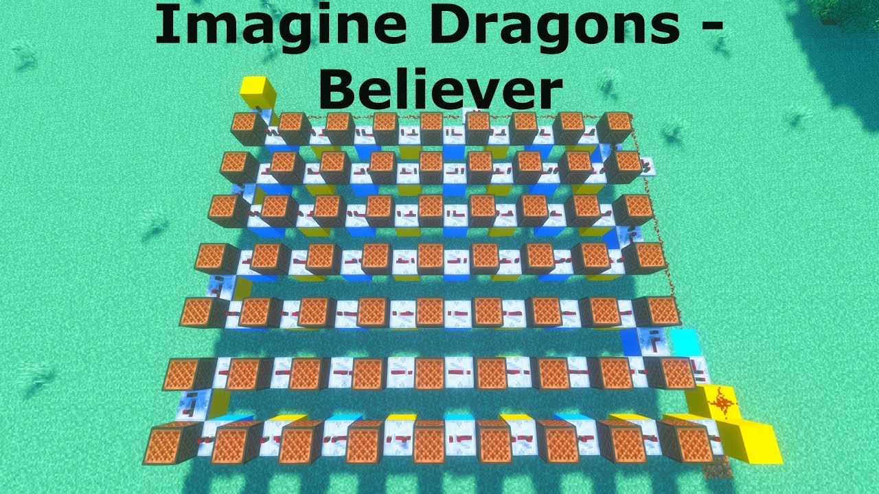 Minecraft Note Block Tutorial Imagine Dragons Believer - YouTube
