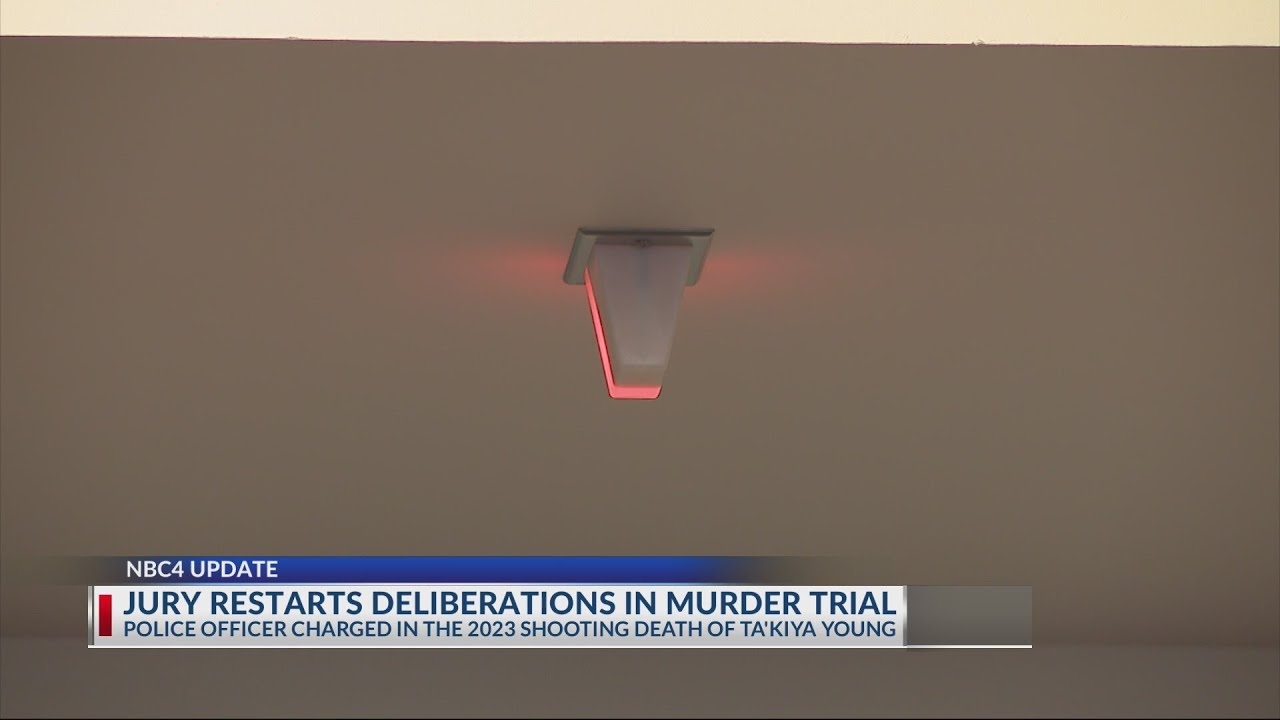 Jury restarts deliberations in officer's murder trial - YouTube