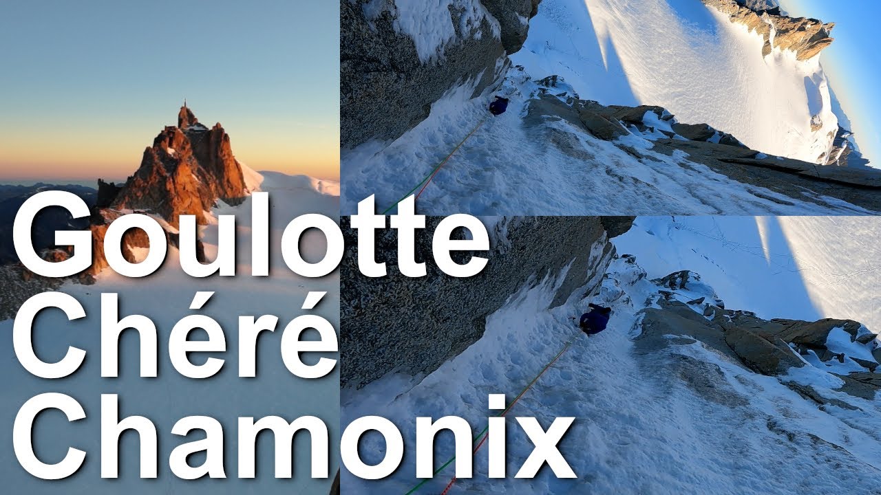Goulotte Chéré Triangle du Tacul Aiguille du Midi Chamonix Mont Blanc montagne alpinisme