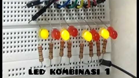 3 Macam Led Kombinasi Menggunakan Mikrokontroler ATMega16