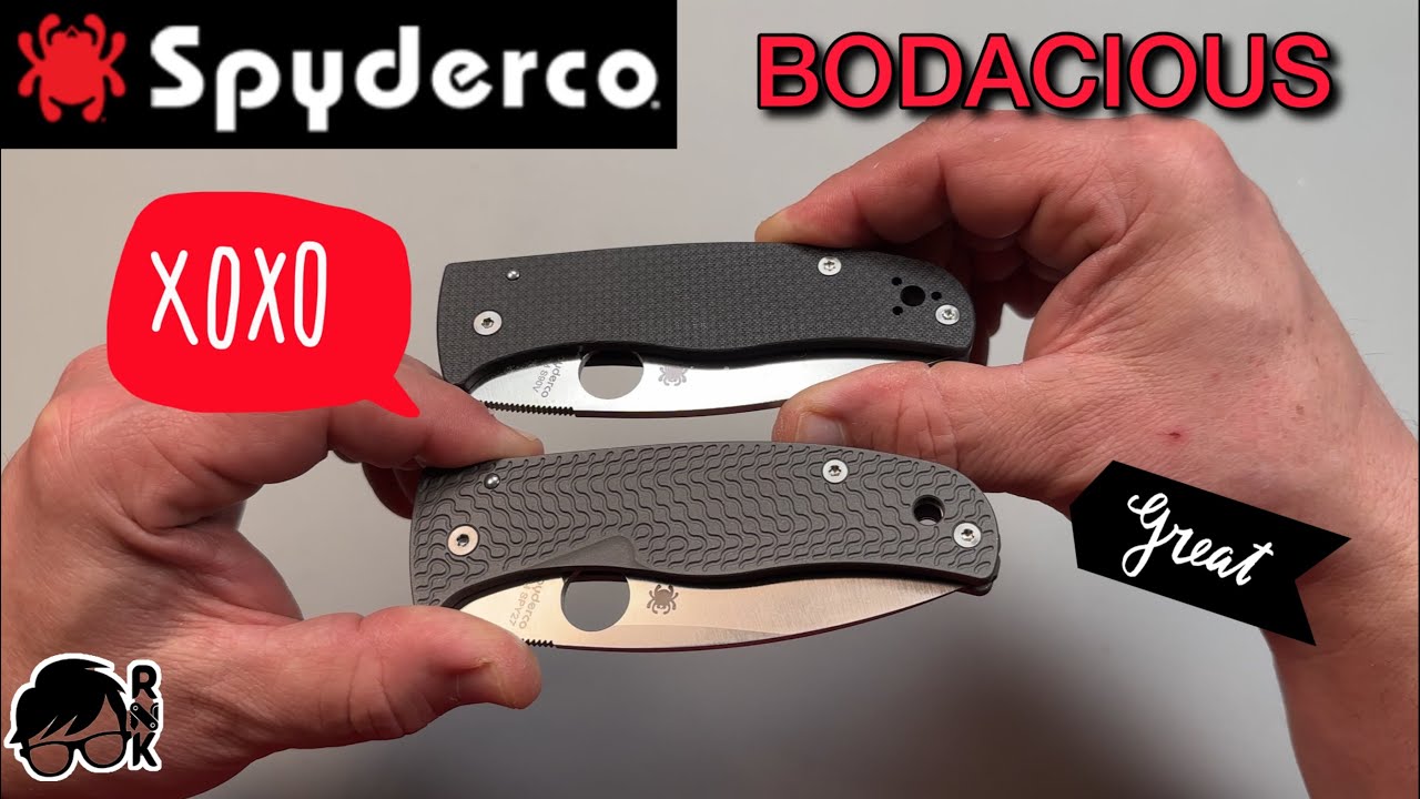 My boldly bodacious beasts… Spyderco SPY27 & S90V Bodacious knives… I like these… A LOT!