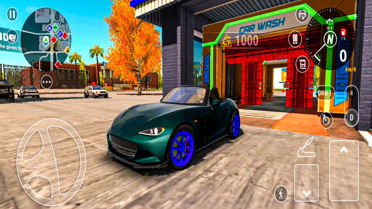 कार पार्किंग Driving School - Mazda MX-5 Miata Driving Car Game Play 