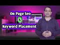 On page seo techniques & keyword placement in article full tutorial in Hindi (2020) | Techno Vedant