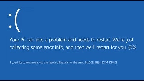 Your PC Ran Into a Problem and Needs to Restart How to Fix- Windows 10/8.1