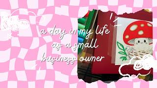 Studio Vlog | Making Shrink Plastic Keyrings 🌵🍄 Small Business Craft Day