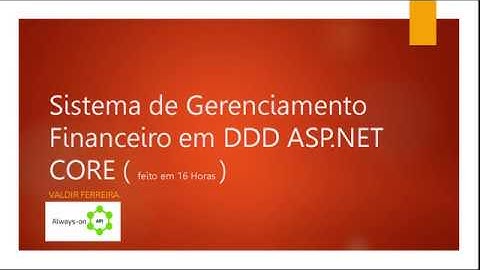 Sistema de Gerenciamento Financeiro DDD ASP.NET-CORE