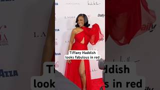 Tiffany Haddish Looking Lovely In This Red 
